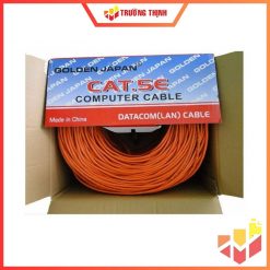 Cáp mạng GOLDEN JAPAN 4 PAIR UTP CAT 5E 100M Màu Cam