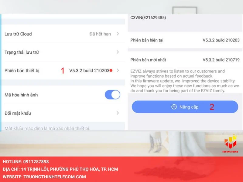 Cập nhật firmware cũ lỗi thời