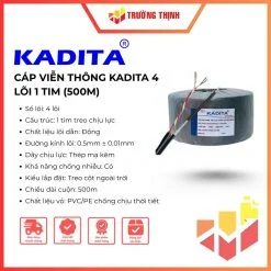 Cáp viễn thông Kadita 4 lõi 1 tim 500m