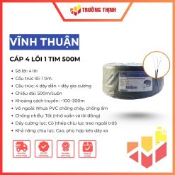 Cáp viễn thông Vĩnh Thịnh 4 lõi 1 tim 500m