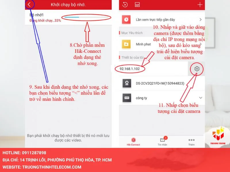 Chờ quá trình định dạng hoàn tất