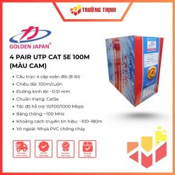 GOLDEN JAPAN 4 PAIR UTP CAT 5E 100M Màu Cam