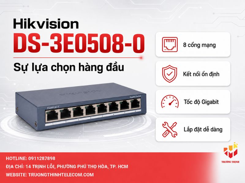 Hikvision DS-3E0508-O sự lựa chọn hàng đầu
