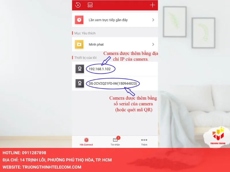 Mở ứng dụng Hik-Connect trên điện thoại