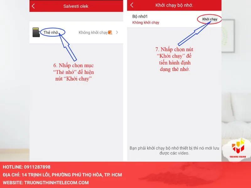 Nhấn vào nút Khởi chạy