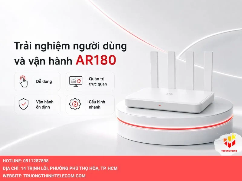 Trải nghiệm người dùng và khả năng vận hành của AR180