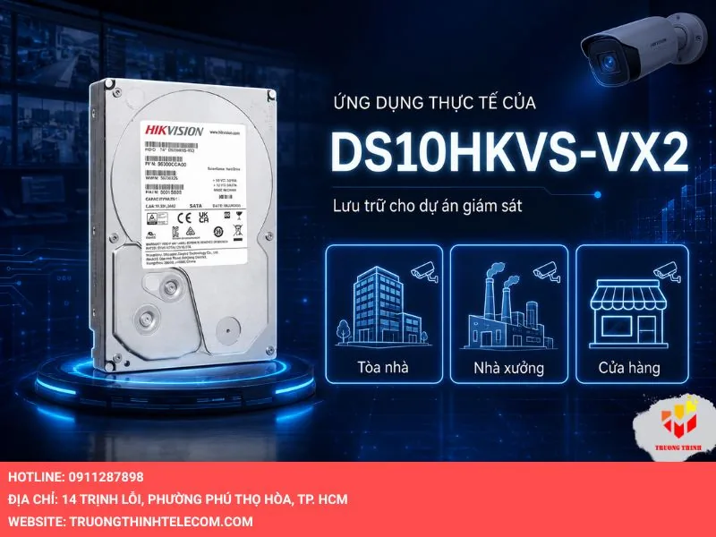 Ứng dụng của DS10HKVS-VX2 trong các dự án thực tế