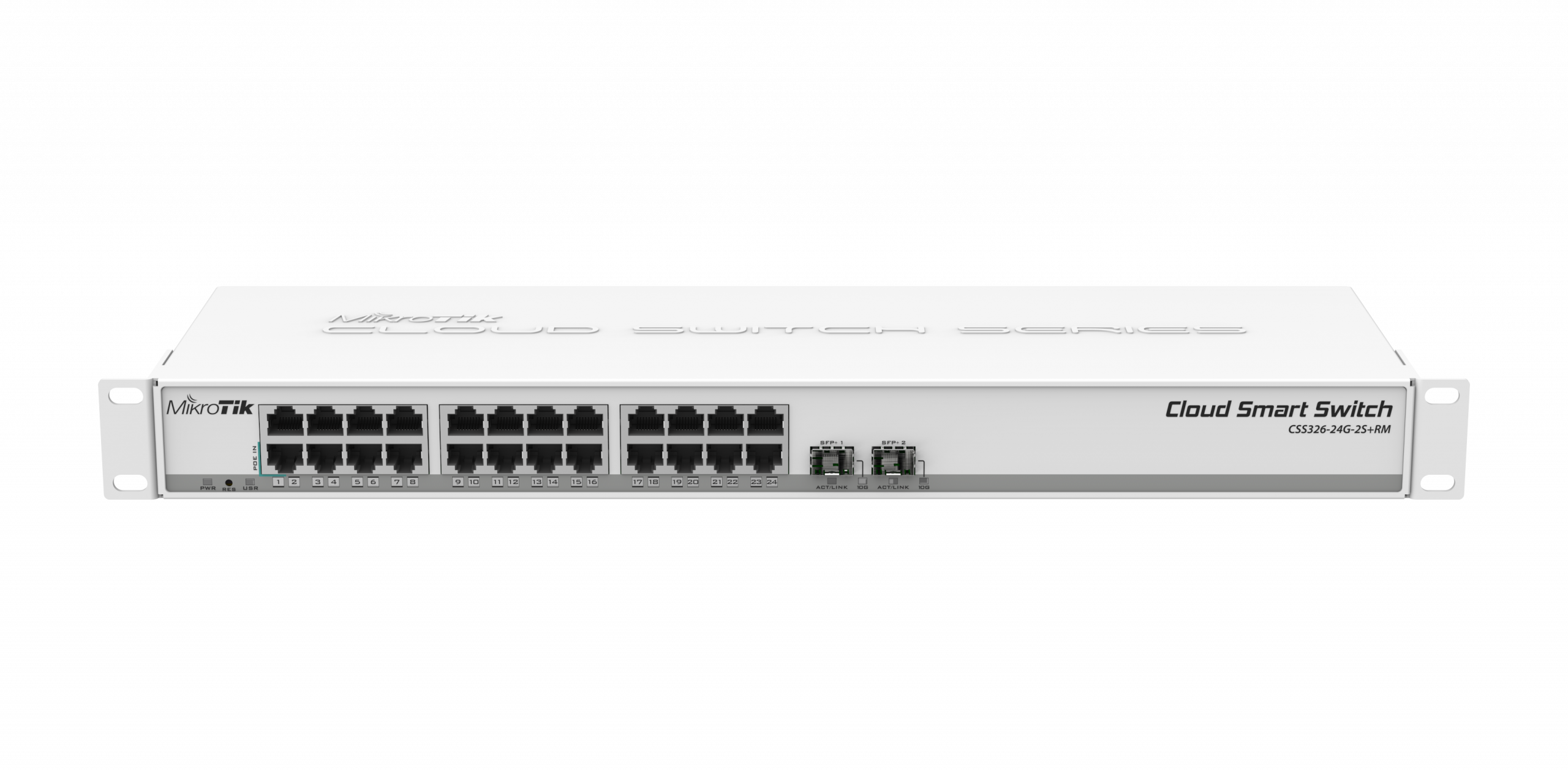 Switch MikroTik CSS326-24G-2S+RM 24 cổng Gigabit, 2 SFP+ 10G