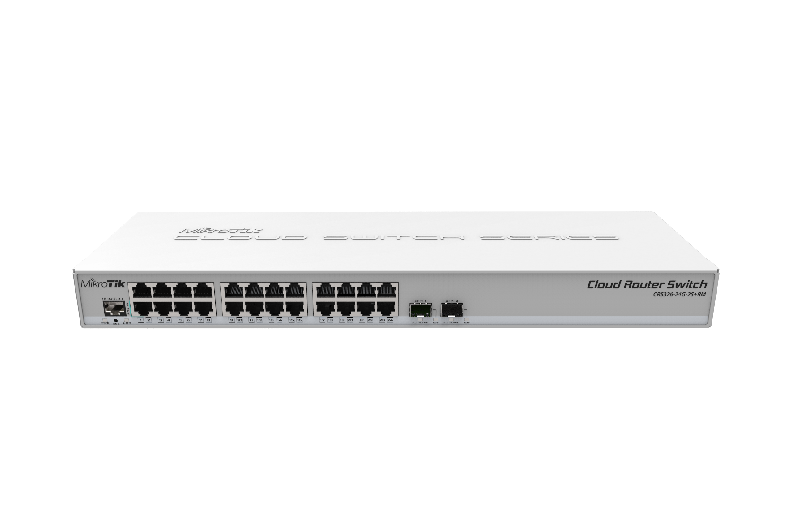 Switch MikroTik CRS326-24G-2S+RM 24 Gigabit, 2 SFP+ 10G