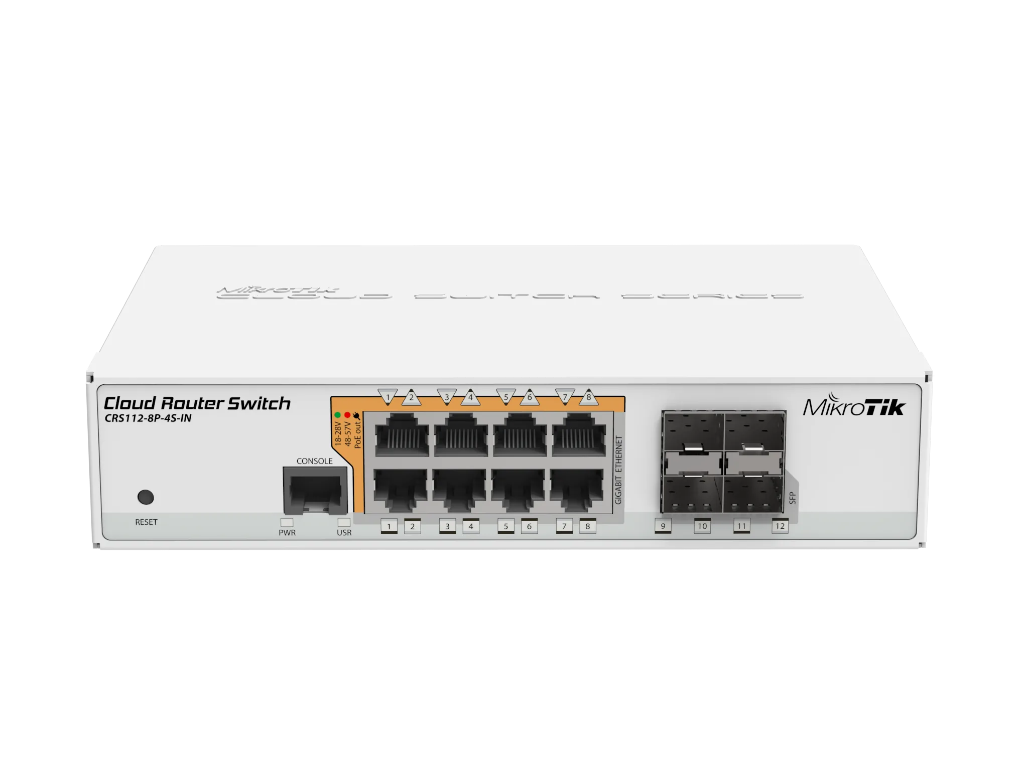 Switch MikroTik CRS112-8P-4S-IN