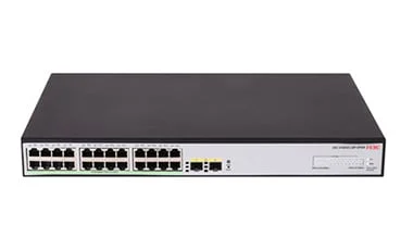 H3C S1600V2-26P-HPWR – Switch PoE+ Web Managed 24GE, 2 SFP, 370W