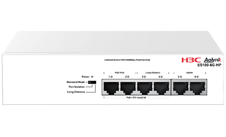 AOLYNK ES100-6G-HP - Switch Unmanaged PoE