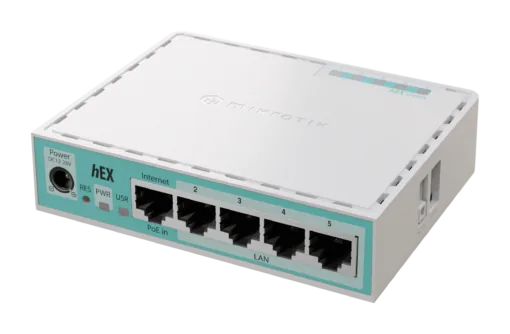 Router MikroTik E50UG hEX Refresh 5 cổng Gigabit