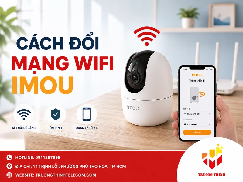 Cách đổi mạng wifi Imou nhanh chóng, dễ làm tại nhà
