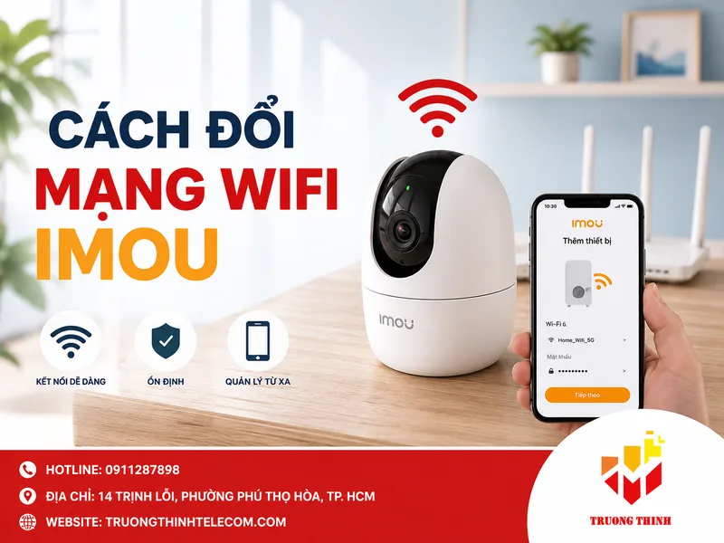 Cách đổi mạng wifi Imou