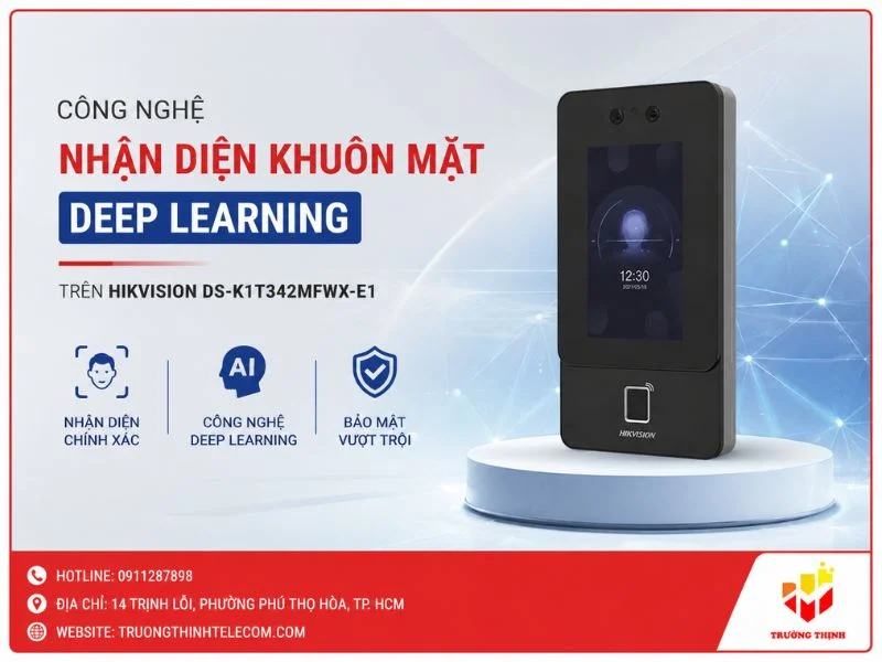 Công nghệ nhận diện khuôn mặt Deep Learning trên Hikvision DS-K1T342MFWX-E1