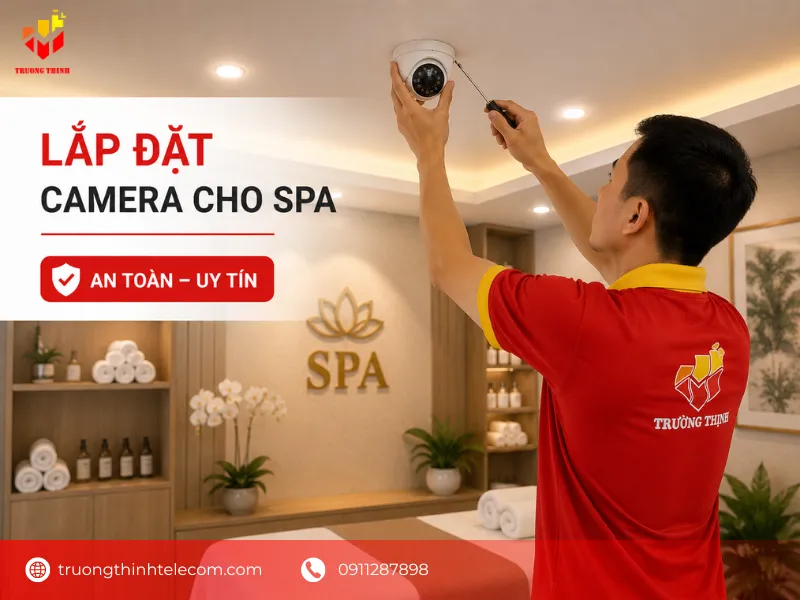 Lắp đặt camera cho spa