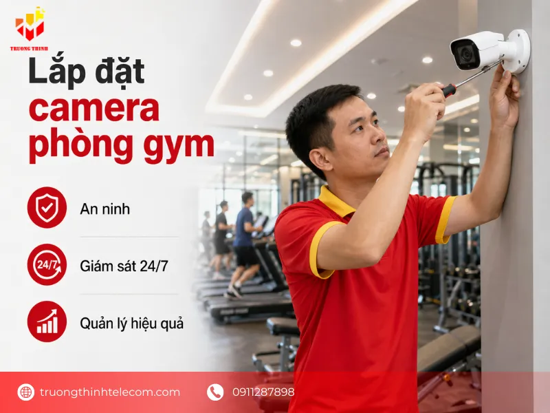 Lắp đặt camera phòng gym