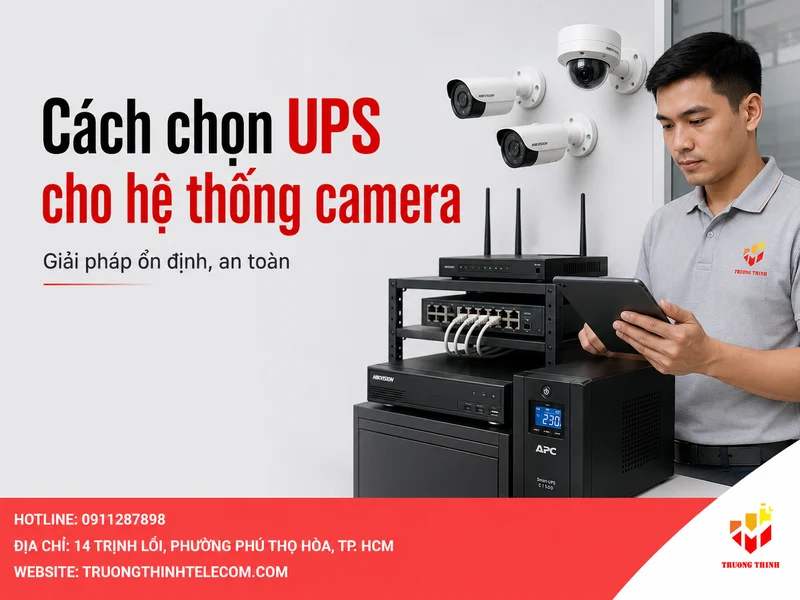 Cách chọn UPS cho hệ thống camera