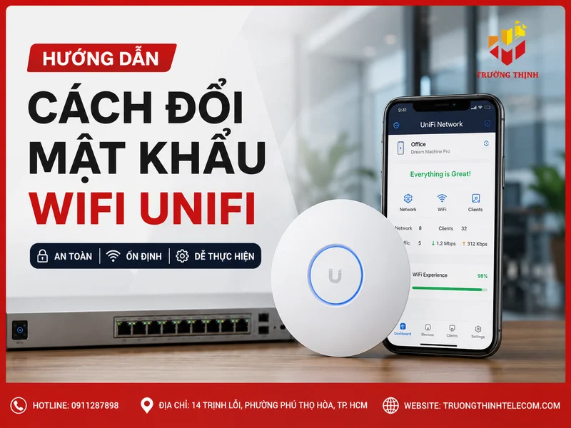 Cách đổi mật khẩu WiFi UniFi