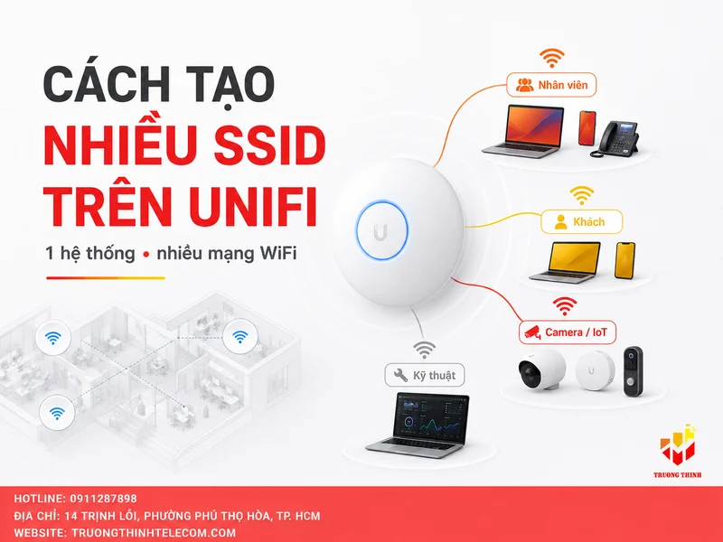 Cách tạo nhiều SSID trên UniFi