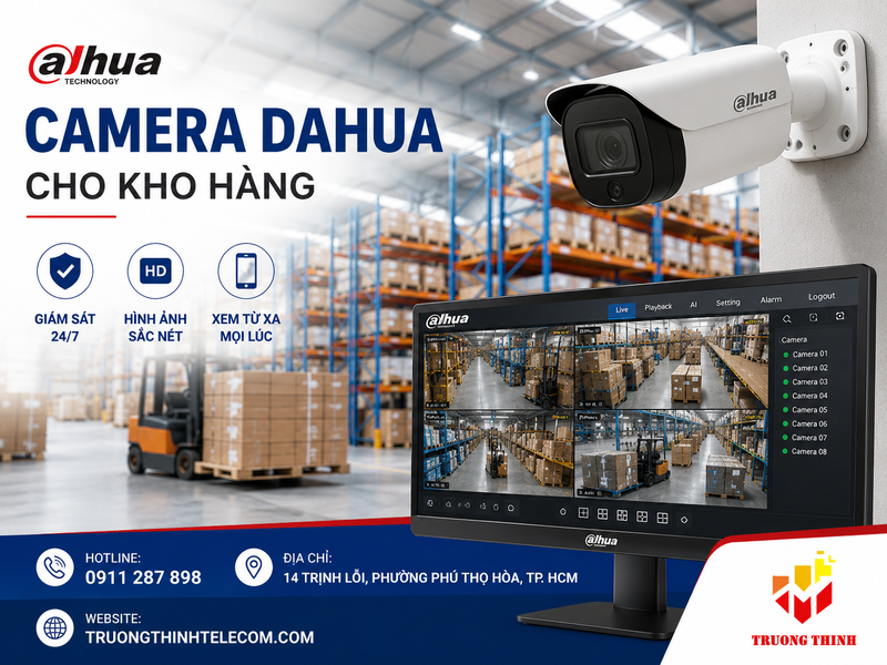 Camera Dahua cho kho hàng