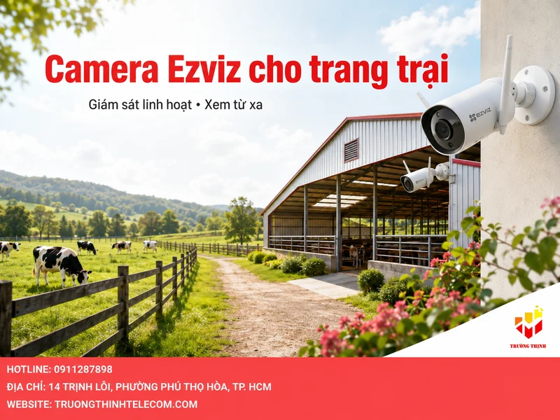 Camera Ezviz cho trang trại