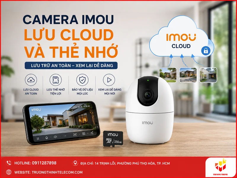 Camera Imou lưu cloud và thẻ nhớ: chọn cách lưu an toàn, ổn định và dễ xem lại