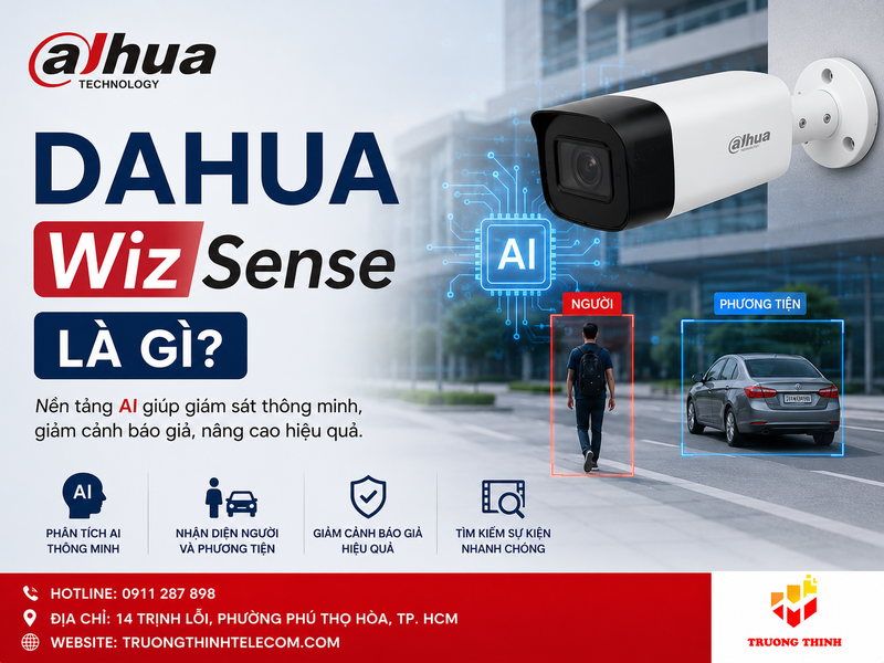 Dahua WizSense là gì? Giải thích công nghệ AI giúp camera nhận diện thông minh