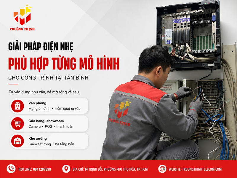 Giải pháp điện nhẹ phù hợp cho từng mô hình công trình tại Tân Bình