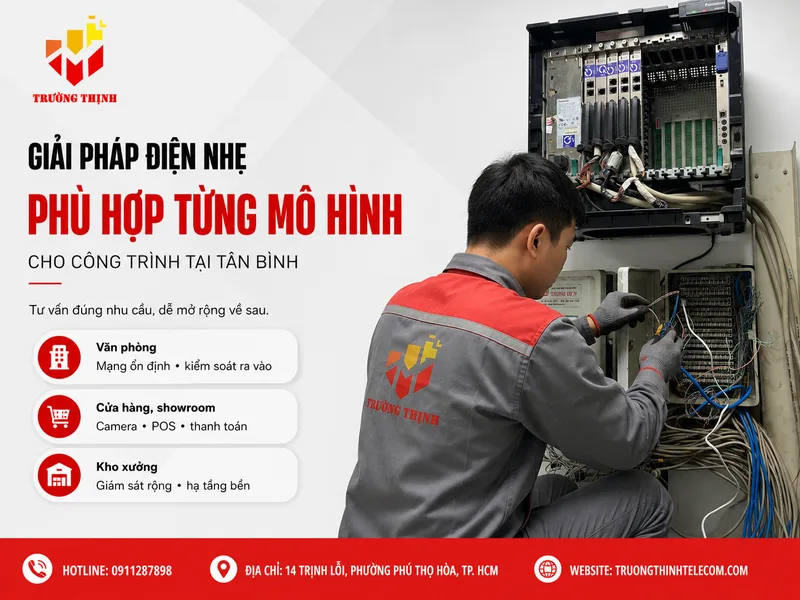 Giải pháp điện nhẹ phù hợp cho từng mô hình công trình tại Tân Bình