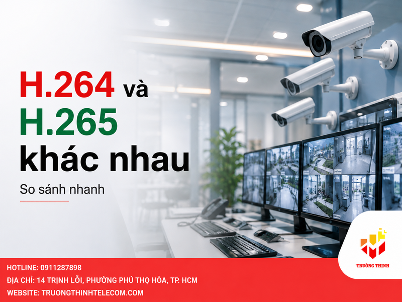 H.264 và H.265 khác nhau