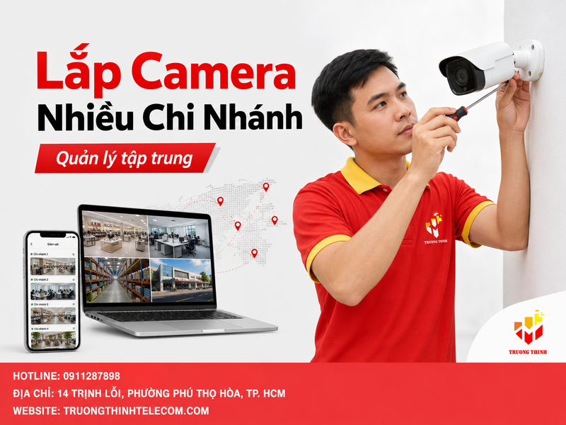 Lắp camera cho nhiều chi nhánh Thợ Giỏi Lành Nghề, Thi Công Nhanh Chóng