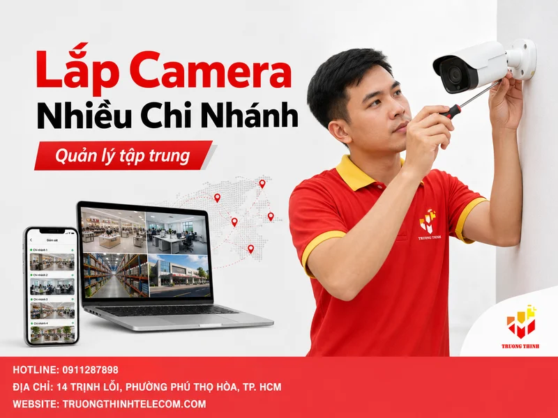 Lắp camera cho nhiều chi nhánh