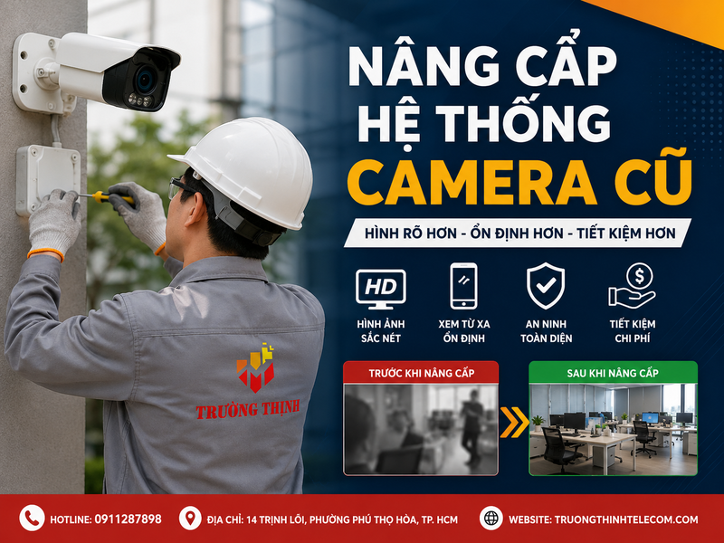 Nâng cấp hệ thống camera cũ