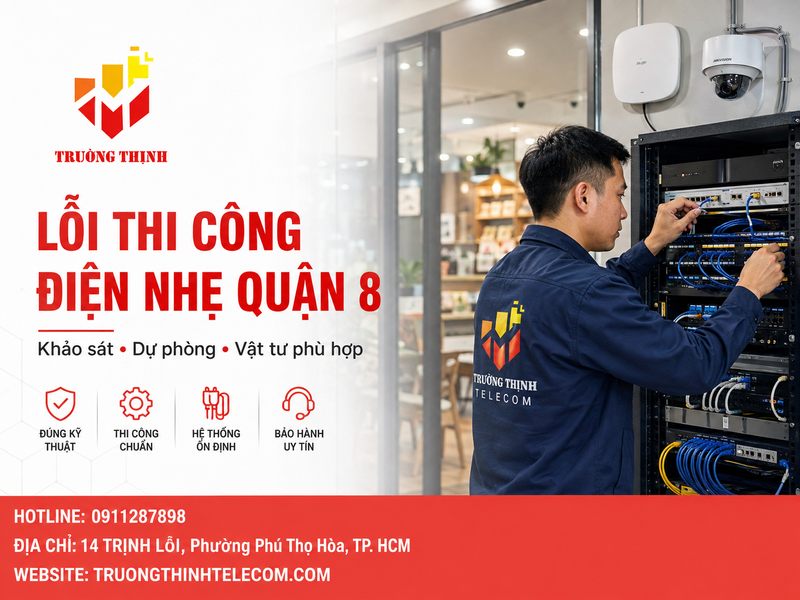 Những lỗi thường gặp khi triển khai hệ thống điện nhẹ và cách phòng tránh