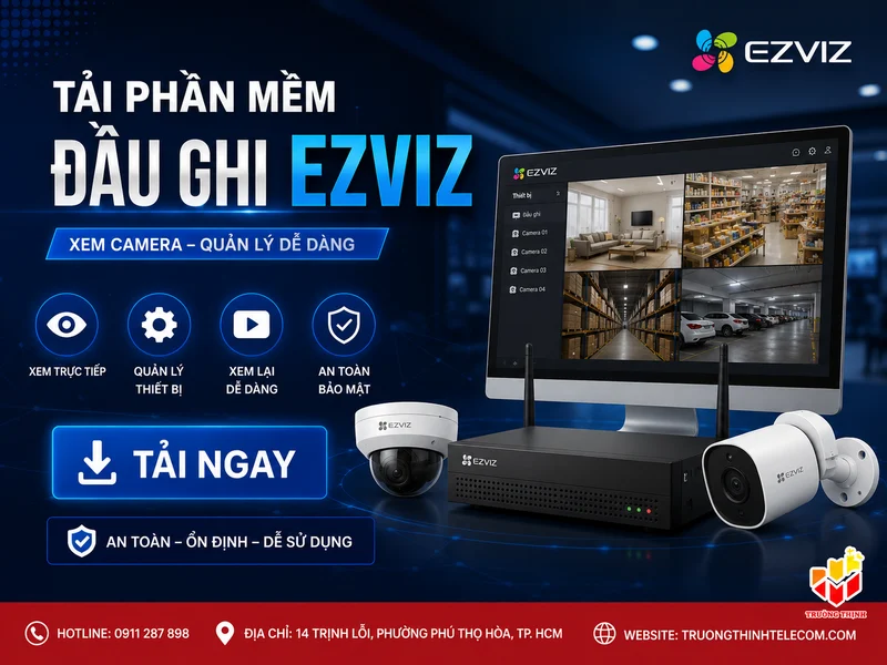 Tải phần mềm đầu ghi Ezviz