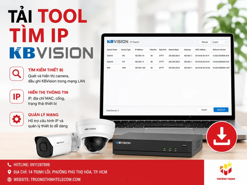 Tải tool tìm IP Kbvision