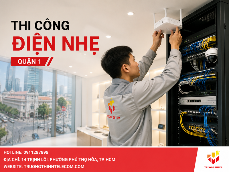 Thi công điện nhẹ quận 1