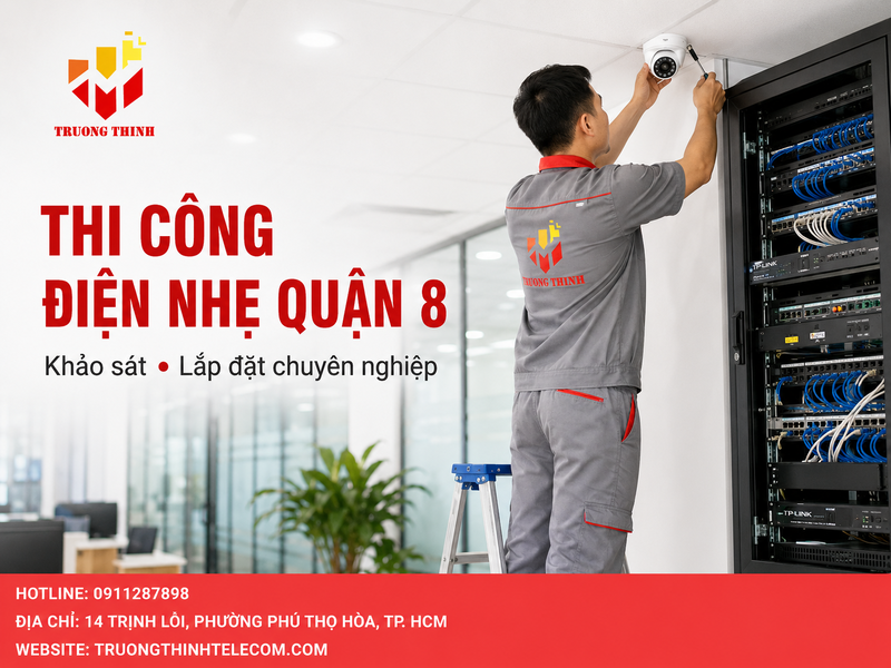 Thi công điện nhẹ quận 8 tại TP. Hồ Chí Minh giá rẻ chuyên nghiệp