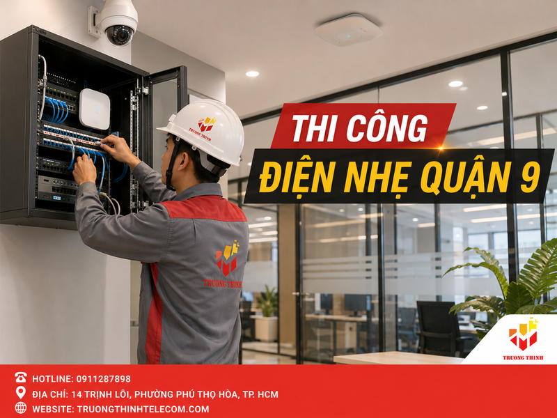 Thi công điện nhẹ quận 9