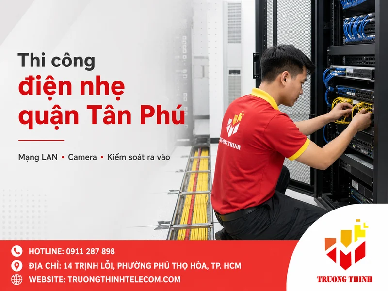 Thi công điện nhẹ quận Tân Phú