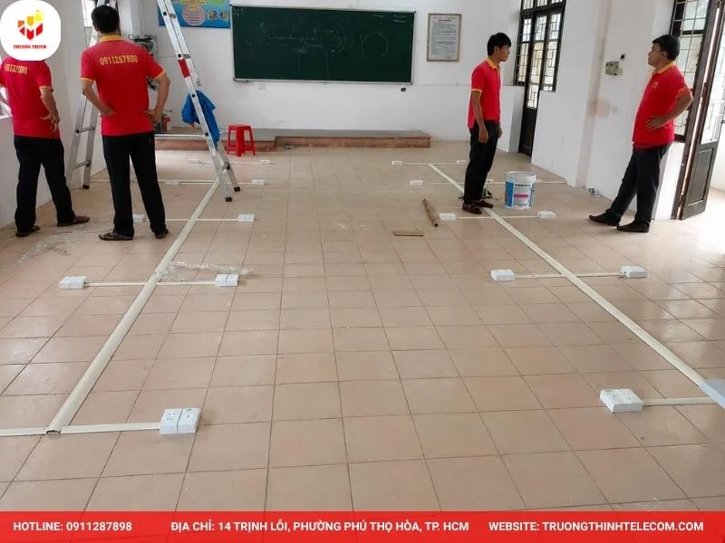 Thi công mạng LAN Trường Học