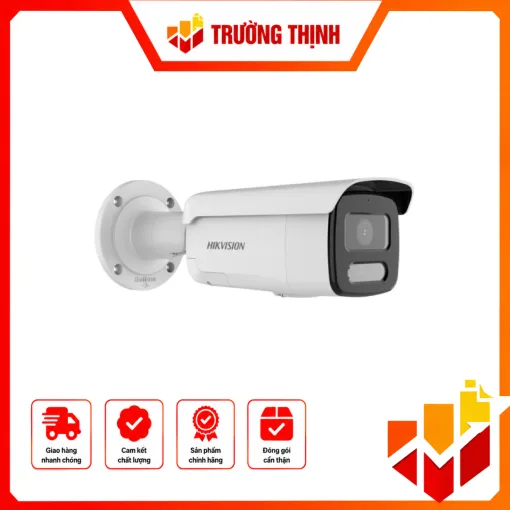Camera IP Thân trụ 8MP – CÓ MÀU 24/24 tích hợp MIC, cảnh báo bằng âm thanh và đèn