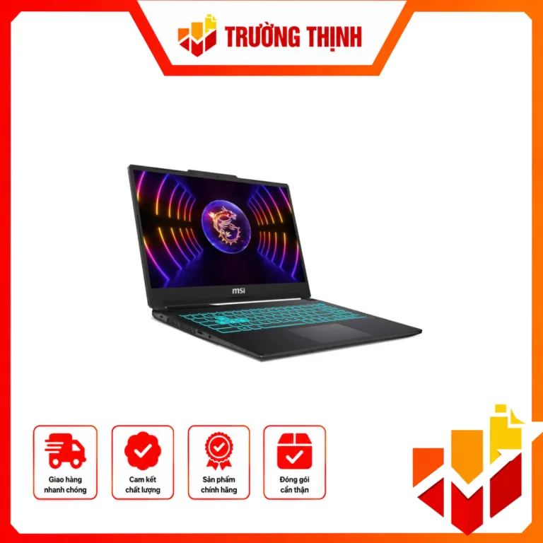 Laptop MSI GAMING CYBORG 15 (I5 13420H/ 16GB/ 512GB SSD/ RTX 3050 4GB/ 15.6 INCH FHD/ 144HZ/ WIN11/ BLACK/ BALO) – A13UC-2088VN