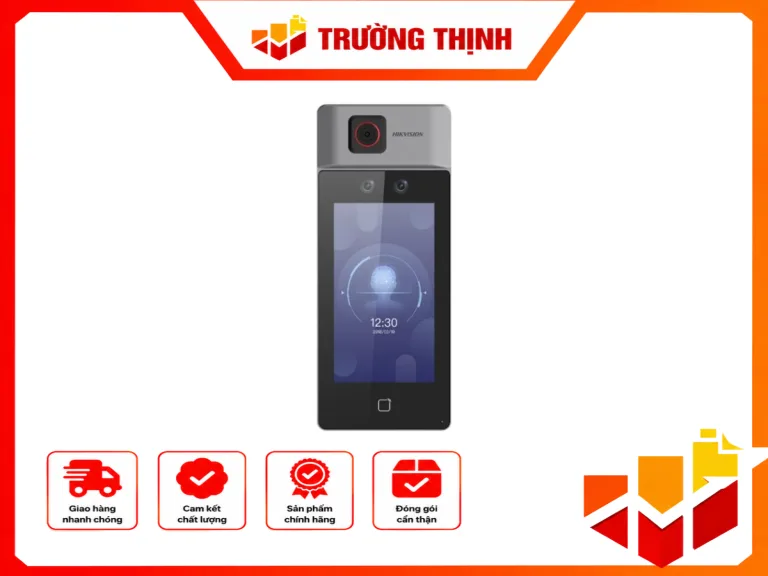 Máy chấm công đo thân nhiệt, nhận diên khuôn mặt + thẻ Mifare DS-K1T671TM-3XF