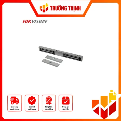 Khóa từ cho 2 cửa, chịu lực 280kg(550Lbs)x2 Linear Thrust, 12 VDC, 340mAx2. DS-K4H258D