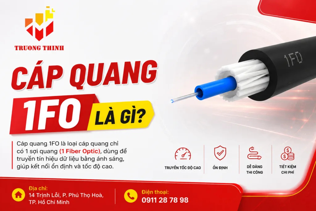 Cáp quang 1FO là gì?