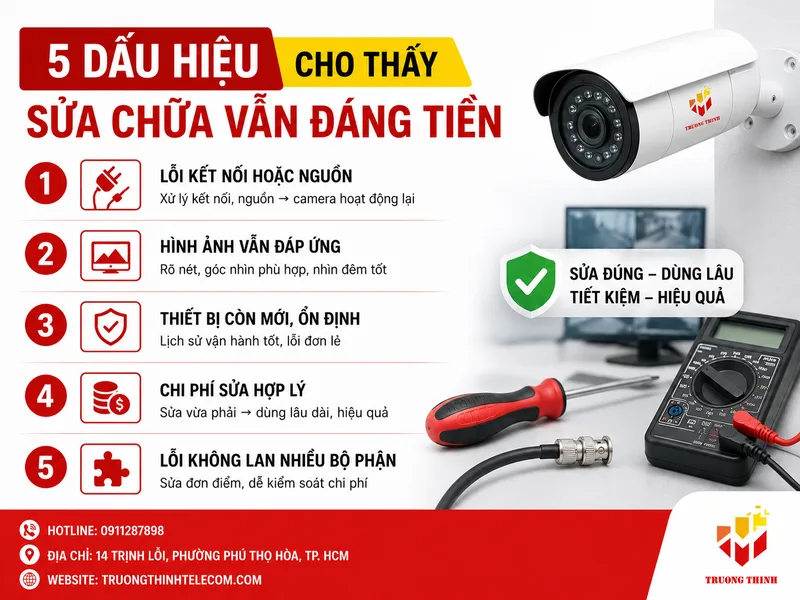 5 dấu hiệu cho thấy sửa chữa vẫn đáng tiền