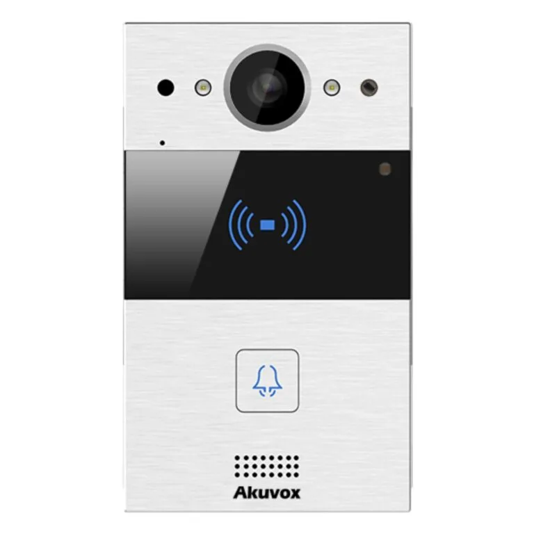 Nút bấm chuông hình IP Akuvox – Vỏ hợp kim nhôm – thiết kế sang trọng, hiện đại R20A On-Wall